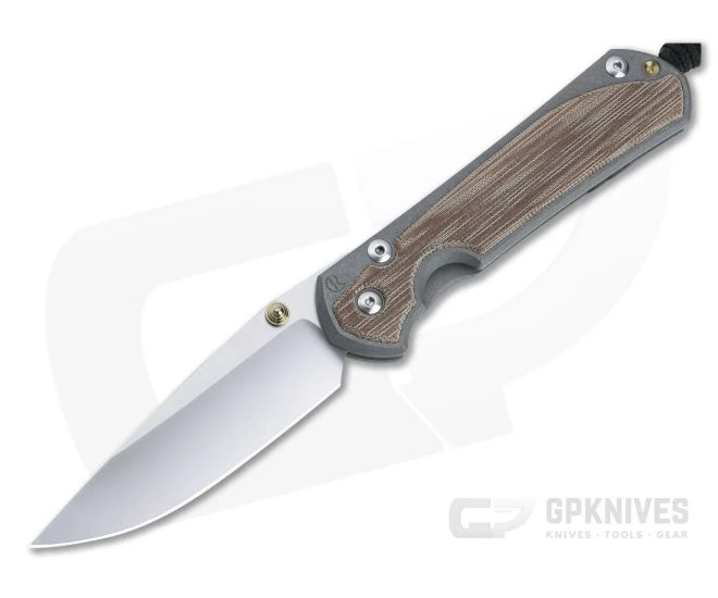Chris Reeve Large Sebenza 31 Polished S45VN Blade Gold Double Lugs Natural Canvas Micarta Inlay Folding Knife 3 Chris Reeve Large Sebenza 31 Polished S45VN Blade Gold Double Lugs Natural Canvas Micarta Inlay Folding Knife