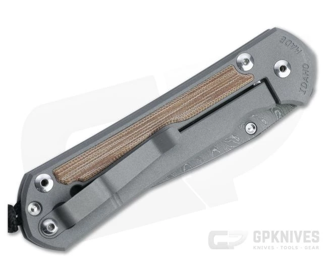 Chris Reeve Large Sebenza 31 Boomerang Damascus Natural Micarta Inlay Folding Knife 001 4 Chris Reeve Large Sebenza 31 Boomerang Damascus Natural Micarta Inlay Folding Knife 001 - Image 2