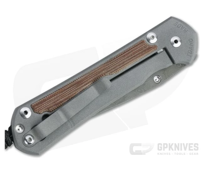 Chris Reeve Large Sebenza 31 Raindrop Damascus Natural Micarta Inlay Folding Knife 002 4 Chris Reeve Large Sebenza 31 Raindrop Damascus Natural Micarta Inlay Folding Knife 002 - Image 2