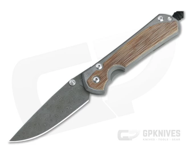 Chris Reeve Large Sebenza 31 Raindrop Damascus Natural Micarta Inlay Folding Knife 003 3 Chris Reeve Large Sebenza 31 Raindrop Damascus Natural Micarta Inlay Folding Knife 003