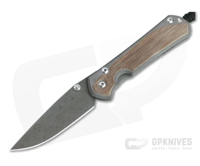 Chris Reeve Large Sebenza 31 Raindrop Damascus Natural Micarta Inlay Folding Knife 3 Chris Reeve Large Sebenza 31 Raindrop Damascus Natural Micarta Inlay Folding Knife