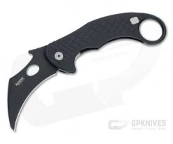LionSteel X Emerson L.E. One Karambit Black Magnacut Black Aluminum Frame Lock Flipper LE1 A BB
