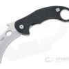 LionSteel X Emerson L.E. One Karambit Stonewashed Magnacut Black Aluminum Frame Lock Flipper LE1 A BS