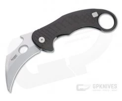 LionSteel X Emerson L.E. One Karambit Stonewashed Magnacut Earth Brown Aluminum Frame Lock Flipper LE1 A ES