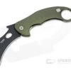 LionSteel X Emerson L.E. One Karambit Black Magnacut Green Aluminum Frame Lock Flipper LE1 A GB -EDC (Every Day Carry) Shop le1 a gb 1 1