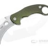 LionSteel X Emerson L.E. One Karambit Stonewashed Magnacut Green Aluminum Frame Lock Flipper LE1 A GS -EDC (Every Day Carry) Shop le1 a gs 1 1