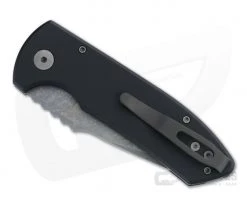 Protech Knives Les George SBR Left Handed Acid Washed S35VN Smooth Black Automatic LG411-LH -EDC (Every Day Carry) Shop lg411 lh 2