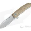 MKM Mikita Terzuola Clap Natural Canvas Micarta M390 Liner Lock Flipper LS01-NC -EDC (Every Day Carry) Shop ls01 nc 1 1
