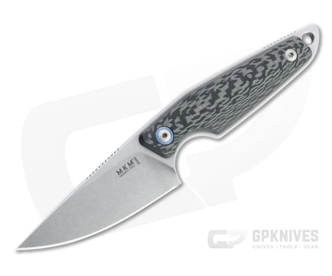 MKM x Vox Makro 1 Drop Point Stonewashed M390 Carbon Fiber Fixed Blade MA01-CF 3 MKM x Vox Makro 1 Drop Point Stonewashed M390 Carbon Fiber Fixed Blade MA01-CF