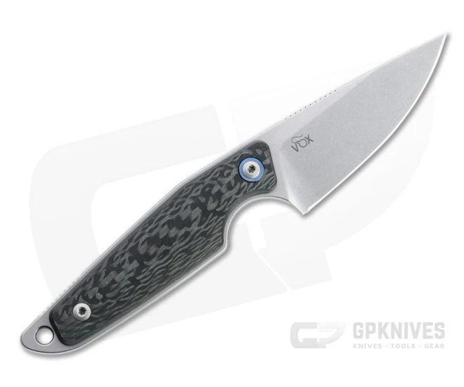 MKM x Vox Makro 1 Drop Point Stonewashed M390 Carbon Fiber Fixed Blade MA01-CF 5 MKM x Vox Makro 1 Drop Point Stonewashed M390 Carbon Fiber Fixed Blade MA01-CF - Image 3