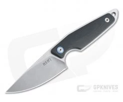 MKM x Vox Makro 1 Drop Point Stonewashed M390 Black G10 Fixed Blade MA01-GBK