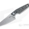 MKM x Vox Makro 2 Sheepsfoot Stonewashed M390 Carbon Fiber Fixed Blade MA02-CF -EDC (Every Day Carry) Shop ma02 cf 1