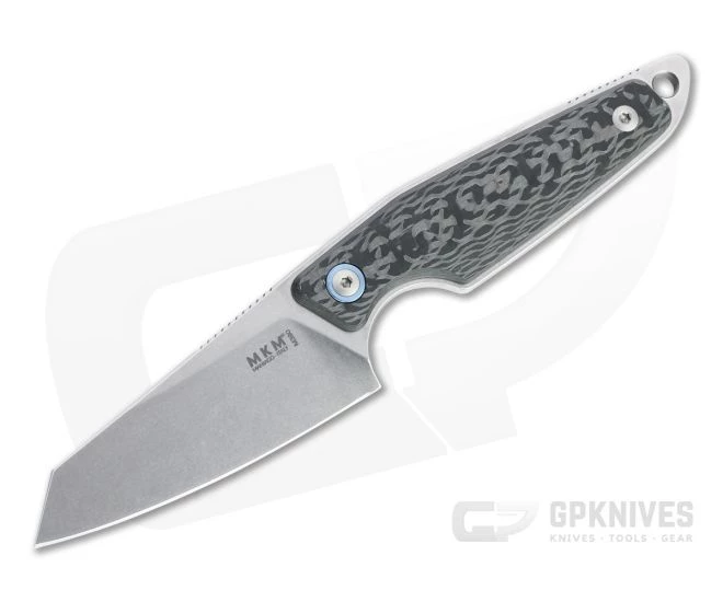 MKM x Vox Makro 2 Sheepsfoot Stonewashed M390 Carbon Fiber Fixed Blade MA02-CF 3 MKM x Vox Makro 2 Sheepsfoot Stonewashed M390 Carbon Fiber Fixed Blade MA02-CF