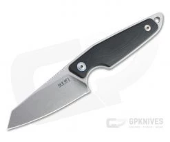 MKM x Vox Makro 2 Sheepsfoot Stonewashed M390 Black G10 Fixed Blade MA02-GBK