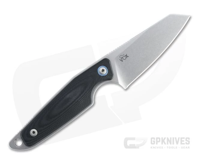 MKM x Vox Makro 2 Sheepsfoot Stonewashed M390 Black G10 Fixed Blade MA02-GBK 5 MKM x Vox Makro 2 Sheepsfoot Stonewashed M390 Black G10 Fixed Blade MA02-GBK - Image 3