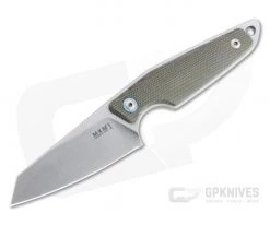 MKM x Vox Makro 2 Sheepsfoot Stonewashed M390 Green Micarta Fixed Blade MA02-GC