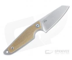 MKM x Vox Makro 2 Sheepsfoot Stonewashed M390 Natural Micarta Fixed Blade MA02-NC -EDC (Every Day Carry) Shop ma02 nc 3