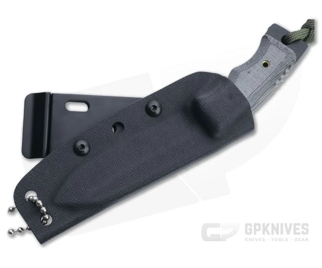 TOPS Mini Eagle Black 1095 Black Linen Micarta Fixed Blade Knife MINE-01 4 TOPS Mini Eagle Black 1095 Black Linen Micarta Fixed Blade Knife MINE-01 - Image 2