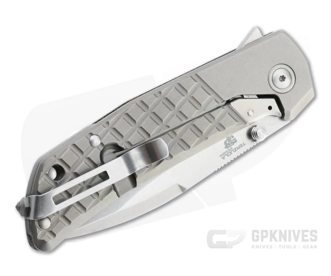 MKM Mikita x Terzuola Maximo Stonewashed M390 Green Micarta Frame Lock Flipper MM-GCT 4 MKM Mikita x Terzuola Maximo Stonewashed M390 Green Micarta Frame Lock Flipper MM-GCT - Image 2