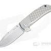 MKM Mikita x Terzuola Maximo Stonewashed M390 Gray Titanium Frame Lock Flipper MM-T -EDC (Every Day Carry) Shop mm t 1