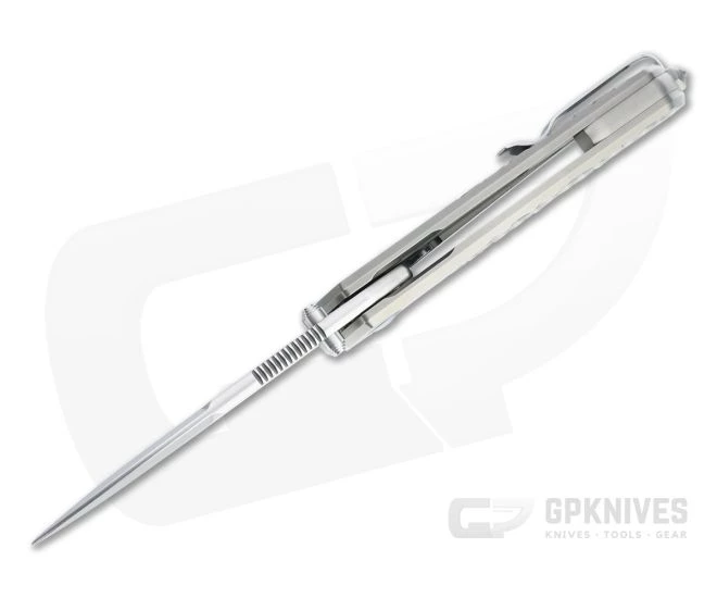 MKM Mikita x Terzuola Maximo Stonewashed M390 Gray Titanium Frame Lock Flipper MM-T 5 MKM Mikita x Terzuola Maximo Stonewashed M390 Gray Titanium Frame Lock Flipper MM-T - Image 3