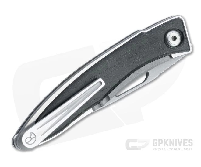 Chris Reeve Mnandi S45VN Bog Oak Wood Inlaid Titanium Dress Carry Folder 010 4 Chris Reeve Mnandi S45VN Bog Oak Wood Inlaid Titanium Dress Carry Folder 010 - Image 2