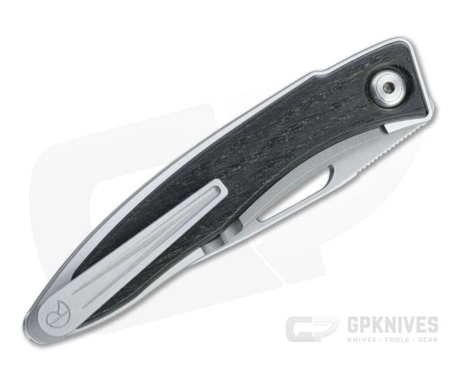 Chris Reeve Mnandi S45VN Bog Oak Wood Inlaid Titanium Dress Carry Folder 013 4 Chris Reeve Mnandi S45VN Bog Oak Wood Inlaid Titanium Dress Carry Folder 013 - Image 2