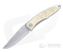 Chris Reeve Mnandi S45VN Box Elder Wood Inlaid Titanium Dress Carry Folder 009