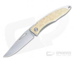 Chris Reeve Mnandi S45VN Box Elder Wood Inlaid Titanium Dress Carry Folder 015