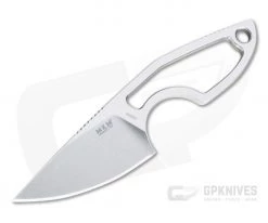 MKM Mikita Mikro 1 Vox Drop Point Stonewashed M390 Skeletonized Neck Knife MR01-N