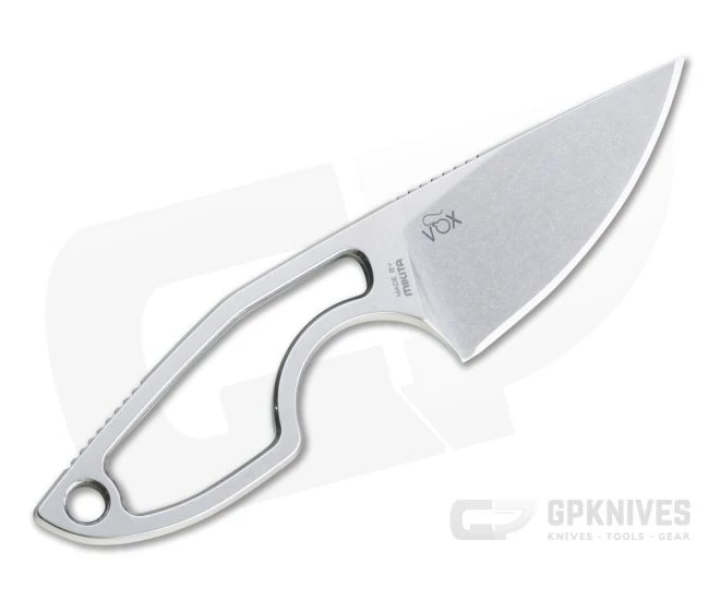 MKM Mikita Mikro 1 Vox Drop Point Stonewashed M390 Skeletonized Neck Knife MR01-N 5 MKM Mikita Mikro 1 Vox Drop Point Stonewashed M390 Skeletonized Neck Knife MR01-N - Image 3