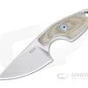 MKM Mikita Mikro 1 Vox Drop Point Stonewashed M390 Natural Canvas Micarta Neck Knife MR01-NC -EDC (Every Day Carry) Shop mr01 nc 1 1