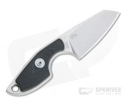 MKM Mikita Mikro 2 Vox Sheepsfoot Stonewashed M390 Black G10 Neck Knife MR02-GBK -EDC (Every Day Carry) Shop mr02 gbk 3