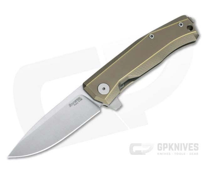 LionSteel Myto Satin M390 Bronze Titanium Frame Lock Flipper MT01-BR 3 LionSteel Myto Satin M390 Bronze Titanium Frame Lock Flipper MT01-BR