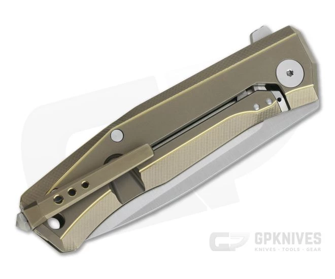LionSteel Myto Satin M390 Bronze Titanium Frame Lock Flipper MT01-BR 5 LionSteel Myto Satin M390 Bronze Titanium Frame Lock Flipper MT01-BR - Image 3