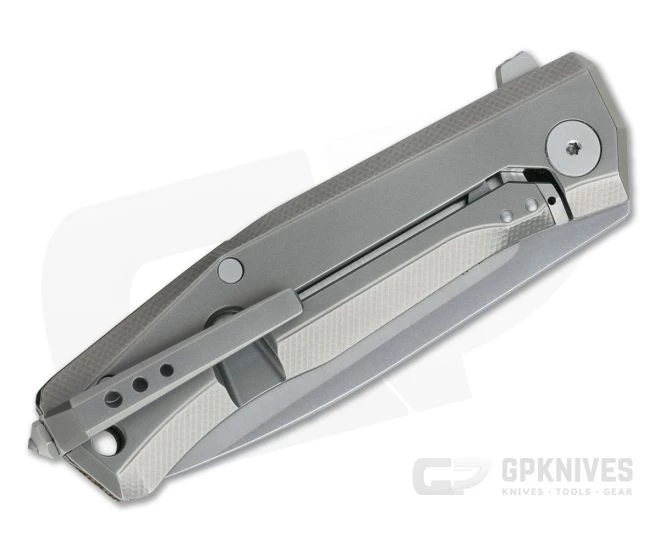 LionSteel Myto Satin M390 Natural Canvas Micarta Titanium Frame Lock Flipper MT01-CVN 4 LionSteel Myto Satin M390 Natural Canvas Micarta Titanium Frame Lock Flipper MT01-CVN - Image 2