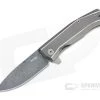 LionSteel Myto Stainless Damascus Gray Titanium Frame Lock Flipper -EDC (Every Day Carry) Shop mt01d gy 1