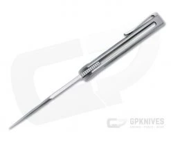 Sharp By Design Mini Tempest Bowie Satin M390 Marvel Blue FatCarbon Front Flipper Knife -EDC (Every Day Carry) Shop mtff 02 3