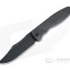 Sharp By Design Mini Tempest Bowie Black PVD M390 Carbon Fiber PVD Front Flipper Knife -EDC (Every Day Carry) Shop mtff 08 1