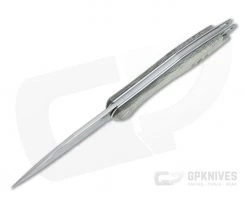 MKM Mikita Burnley Fara Green Canvas Micarta M390 Slip Joint Folder MY01-GC -EDC (Every Day Carry) Shop my01 gc 3