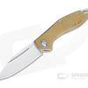 MKM Mikita Burnley Fara Natural Canvas Micarta M390 Slip Joint Folder MY01-NC