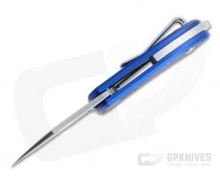 GiantMouse ACE Nibbler Liner Lock Satin N690 Blue Aluminum Folder -EDC (Every Day Carry) Shop nibbler alu blue 3