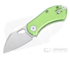GiantMouse ACE Nibbler Liner Lock Satin N690 Green Aluminum Folder