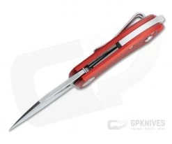GiantMouse ACE Nibbler Liner Lock Satin N690 Red Aluminum Folder -EDC (Every Day Carry) Shop nibbler alu red 3