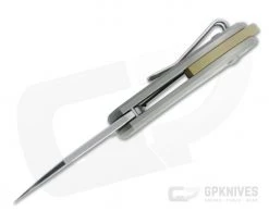 GiantMouse ACE Nibbler Liner Lock Satin 20CV Gray Titanium Folder -EDC (Every Day Carry) Shop nibbler titanium 3