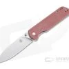 QSP Knives Parrot Drop Point Satin D2 Red Micarta Liner Lock Folder -EDC (Every Day Carry) Shop qs102 e 1