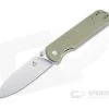 QSP Knives Parrot Drop Point Satin D2 Light Green Micarta Liner Lock Folder -EDC (Every Day Carry) Shop qs102 g 1