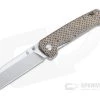 QSP Knives Penguin Sheepsfoot Satin D2 Brown Micarta Liner Lock Folder