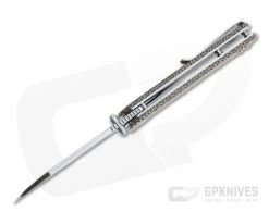 QSP Knives Penguin Sheepsfoot Satin D2 Brown Micarta Liner Lock Folder -EDC (Every Day Carry) Shop qs130 a 3