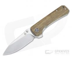 QSP Knives Hawk Satin S35VN Verawood Liner Lock Flipper